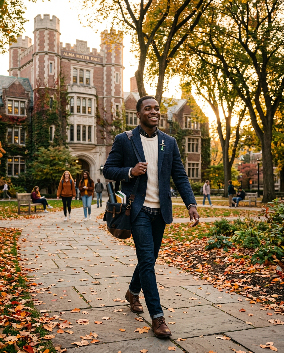 University campus where the feature story was published